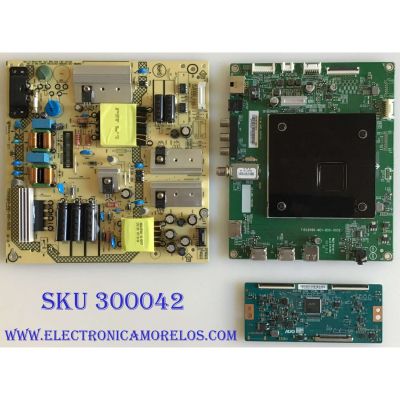 KIT DE TARJETAS PARA TV INSIGNIA ORIGINAL / NUMERO DE PARTE MAIN XICB01K011 / 715G9566-M01-B00-005K / FUENTE PLTVHQ351XAF4 / 715G9507-P01-001-003S / T-CON 5543T10C03 / 55.43T10.C03 / 55T32-C0F / PANEL TPT430U3-QVN03.U / MODELO NS-43DF710NA19